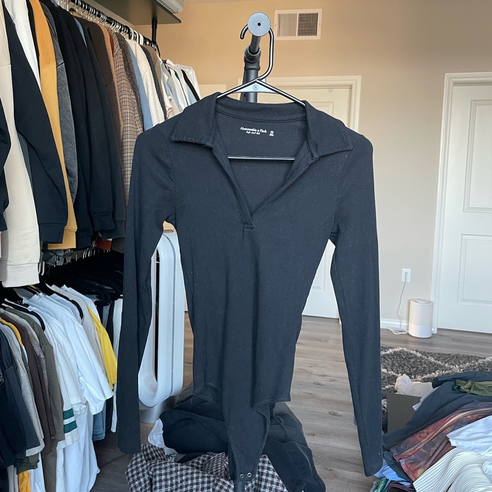 Black Long Sleeve Bodysuit